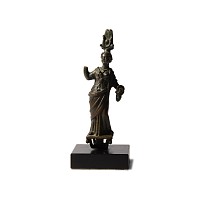 Roman Bronze Statuette of Isis-Fortuna