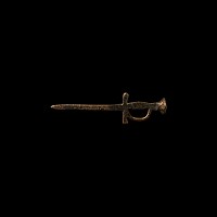 Post Medieval Bronze Model of a Sword