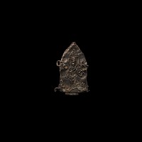 Medieval Pewter Pilgrim's Badge with Bishop