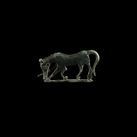 Roman Bronze Horse Brooch