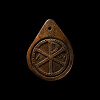 Byzantine Bone Pendant with Chi Rho