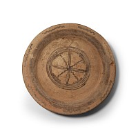 Western Asiatic Ceramic Plate with Star