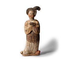 Chinese Tang Terracotta Courtly Lady