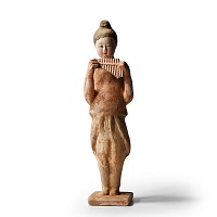 Chinese Tang Terracotta Standing Musician