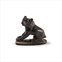 Roman Bronze Sitting Bear