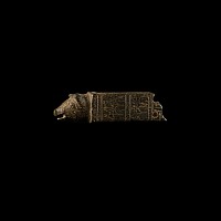 Roman Bronze Knife Handle with Boar's Head