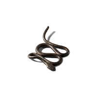 Large Romano-Egyptian Silver Snake Mount