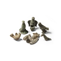 Roman Bronze Eagle Figurine Collection