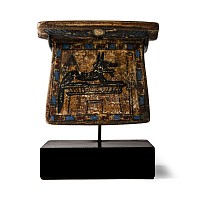 Egyptian Bifacial Faience Pectoral with Anubis