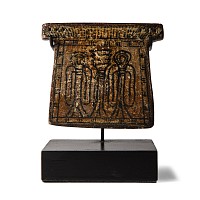Egyptian Bifacial Faience Pectoral with Anubis
