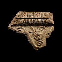 Etruscan Painted Terracotta Architectural Cornice