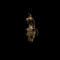 Greek Bronze Eagle Standing on Bull's Head