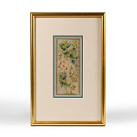 Indian Framed Floral Watercolour Painting