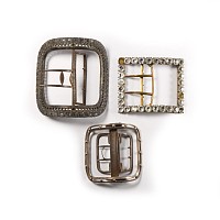 White Metal Shoe Buckle Group