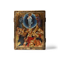 German Gilt Wooden Transfiguration Icon