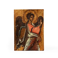 Gilt Wooden Icon of Archangel Gabriel