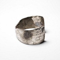 Large Western Asiatic Silver Bracelet