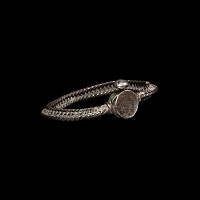 Medieval Plaited Silver Bracelet with Star of David