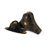 Admiral Thomas Leeke Massie Cased Cocked Naval Hat and Box