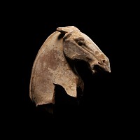 Chinese Tang Style Horse Statuette Head