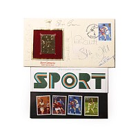 Signed Athletics Stamp Cover