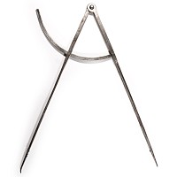 Large Iron Compasses