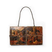 Greek Icon with the Presentation and Annunciation