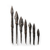 Medieval Iron Arrowhead Group