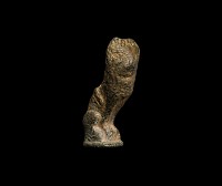Medieval Bronze Seated Lion