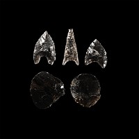 Pre-Columbian Obsidian Arrowhead and Implement Collection