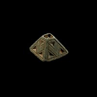 Anglo-Saxon Bronze Sword Scabbard Pyramid Mount