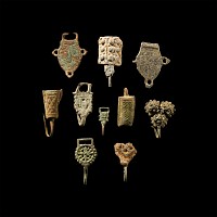 Post Medieval Bronze Clothes Fastener Group