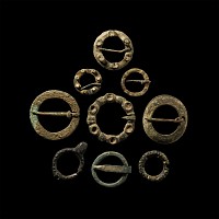 Medieval Bronze Ring Brooch Collection