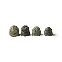 Medieval Bronze Beehive Thimble Collection