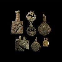 Medieval Bronze Knight's Heraldic Horse Harness Pendant Collection