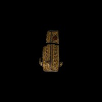 Large Anglo-Saxon Gilt Bronze Mount
