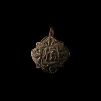 Medieval Bronze Knight's Heraldic Horse Harness Pendant