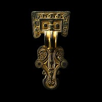 Superb Anglo-Saxon Gilt Bronze Great Square-Headed Brooch