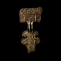 Anglo-Saxon Gilt Bronze Great Square-Headed Brooch