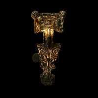 Anglo-Saxon Gilt Bronze Great Square-Headed Brooch