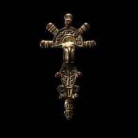 Ostrogothic Silver-Gilt Radiate-Headed Brooch