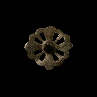 Viking Bronze Cross Brooch with Central Turret