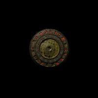 Large Roman Bronze Millefiori Mount