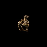 Norman Silver-Gilt Statant Beast Brooch