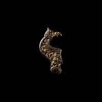 Pre-Viking Silver-Gilt Mythical Beast Helmet Mount