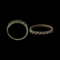 Viking Age Bronze Faux Plaited Ring