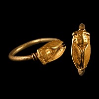 Egyptian Gold Ring with Fly