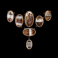 Georgian Gold Necklace with Gemstones