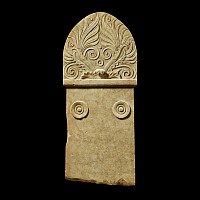 Greek Marble Funerary Anthemion Stele