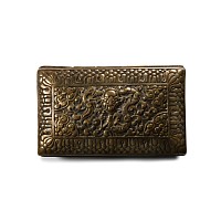Bhutanese Part Gilded Repousse Betel Nut Box